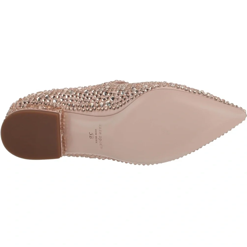 Kate Spade Maya Crystal Flat in Mochi Pink size 9.5 - Picture 5 of 17